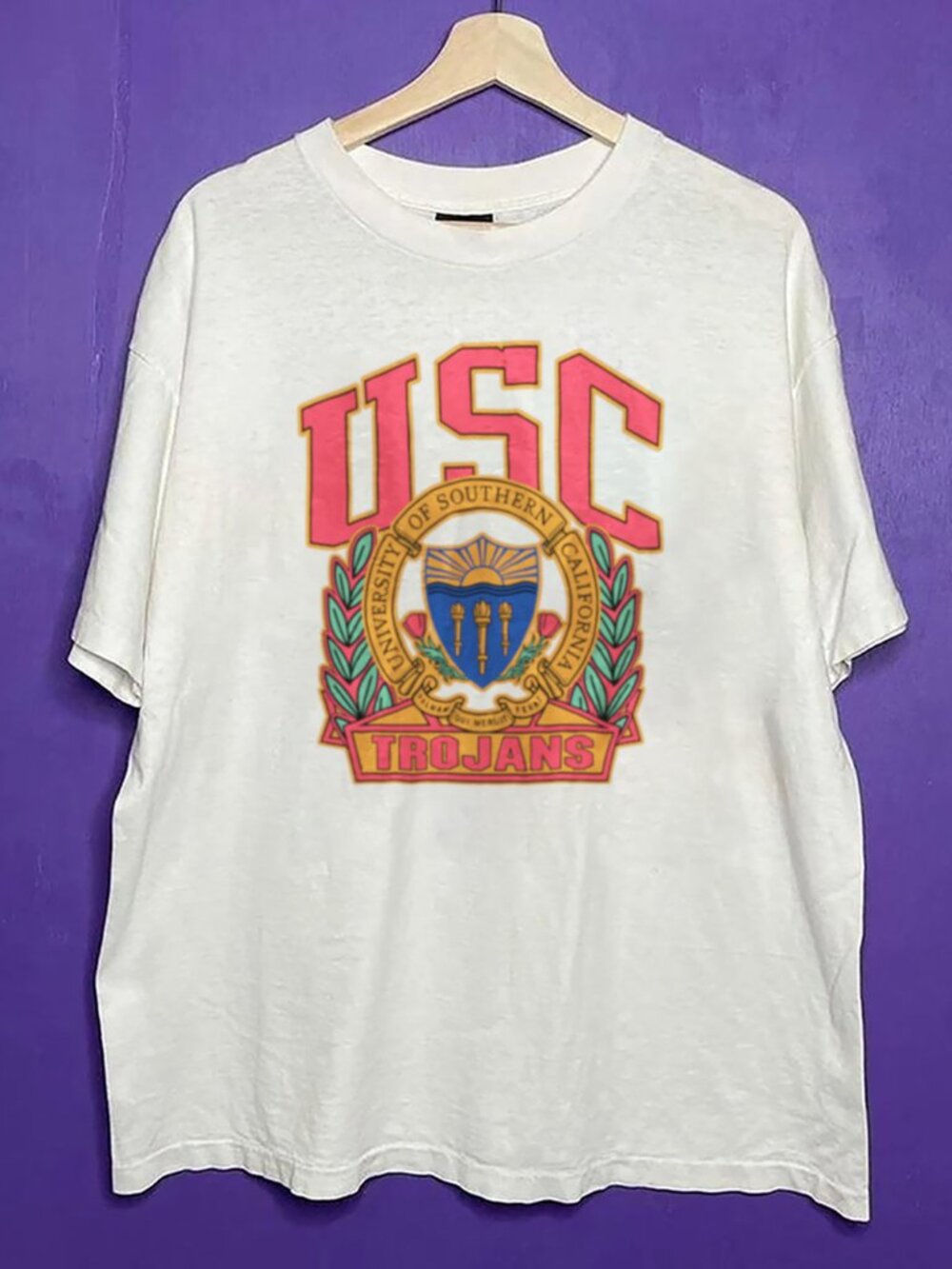 Vintage University of Southern California USC Trojans Football Men Women Shirt